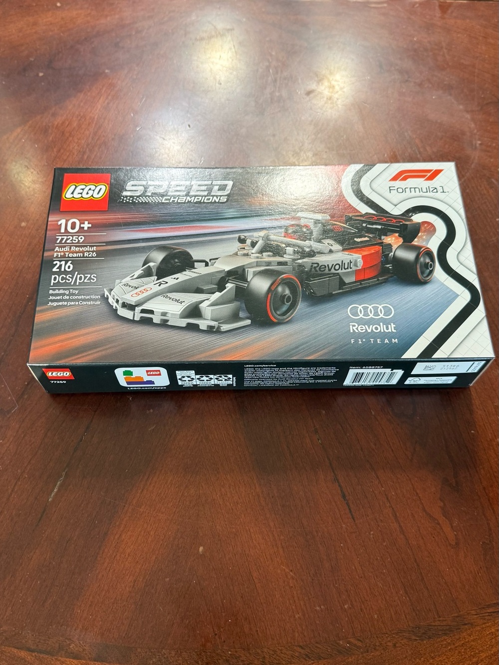 Lego Speed Champions Audi Revolut F1 Team R26 - White, Black, Red